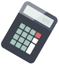 Cartoon calculator.